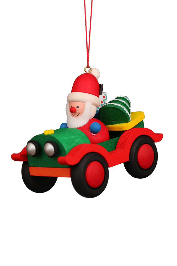 Car With Santa Ornament